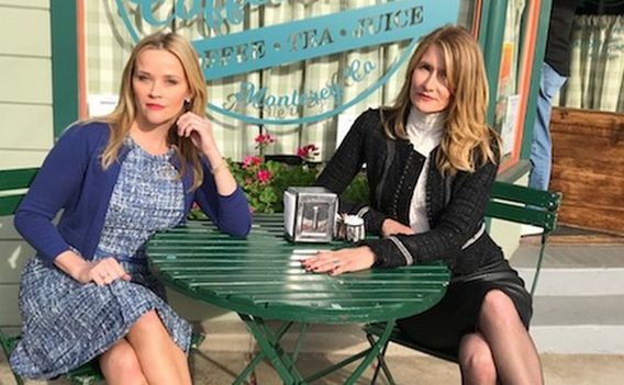 Reese Witherspoon i Laura Dern na planie Wielkich Kłamstewek 2