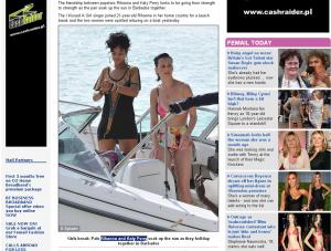 Rihanna i Katy Perry spędzają razem wakacje