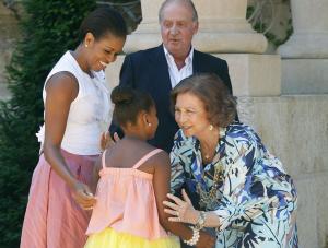 Obama z córką na królewskim obiedzie