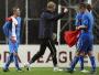 Przegrani piłkarze Lecha Poznań po meczu ze Sportingiem
