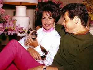 Elizabeth Taylor z mężem Eddie Fischerem