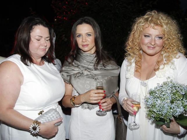 Katarzyna Niezgoda, Kinga Rusin i Magda Gessler na otwarciu restauracji Biała Gęś