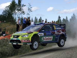 Drugie miejsce zdobył reprezentant gospodarzy Mikko Hirvonen (Ford Focus WRC)