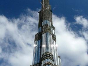 Burj Dubai podczas budowy - styczeń 2008