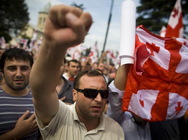 Wiec w Tbilisi zgromadził 150 tysięcy ludzi