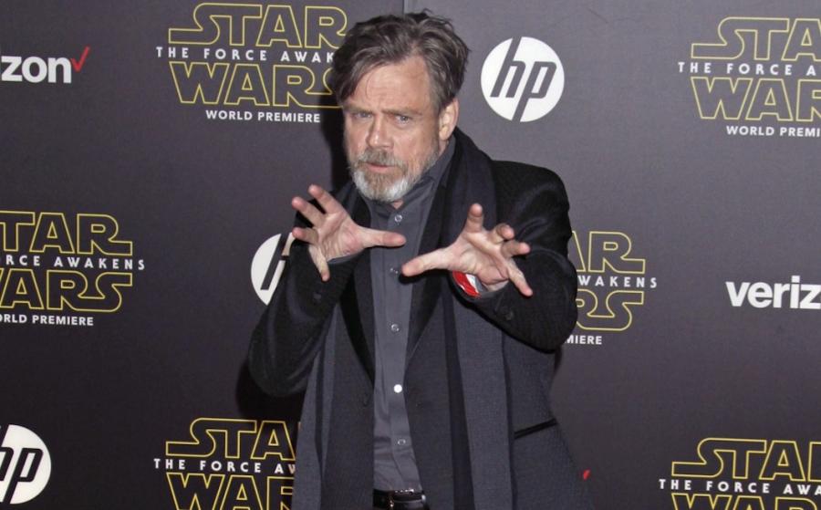 Mark Hamill na premierze "Gwiezdnych wojen: Przebudzenia Mocy"