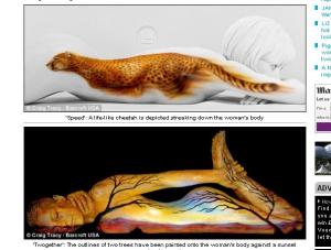 Zobacz niesamowity bodypainting!